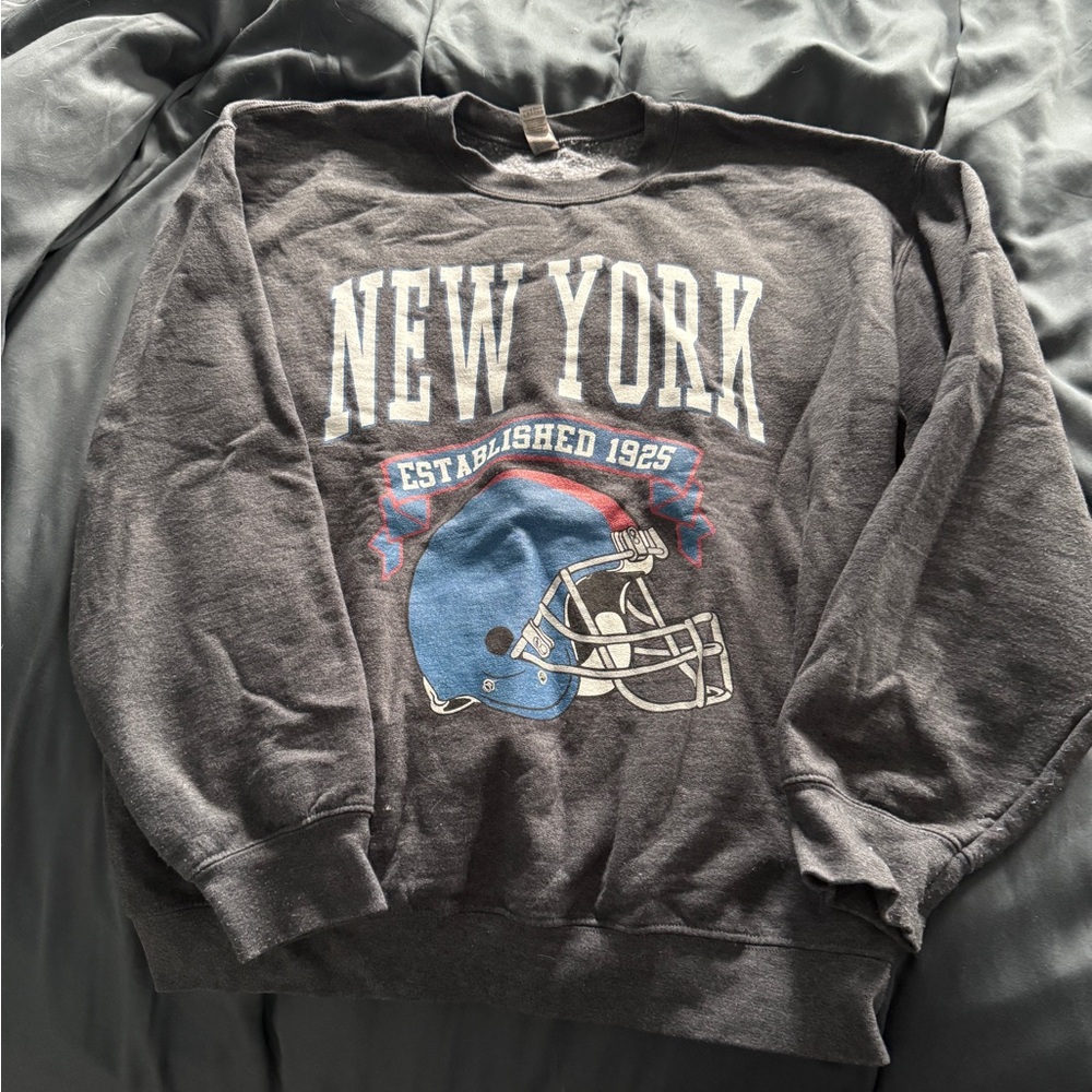 Gray New York Giants Oversize Sweatshirt
